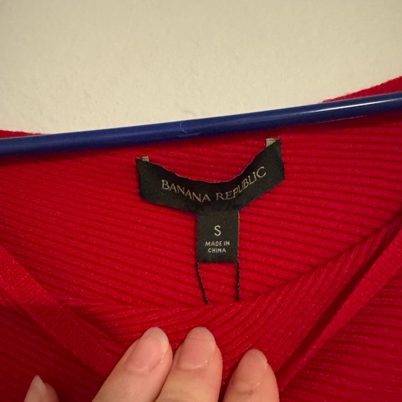 NWT Banana Republic Lenzing Ecovero Serene Sweater Dress in Red - Picture 6 of 8